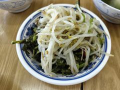 咸菜肉丝青椒豆芽-谈灵农家柴爿菜饭