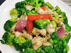 巴鱼炒西兰花-祈胜邨•顺德鱼生•顺德菜(容桂店)