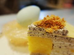 咸蛋黄肉松千层切块-随心小姐