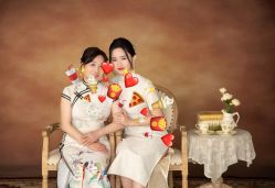 -时光纪亲子全家福照相馆(静安店母女写真父母纪念照)