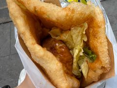 -小红车炸蛋葱油饼