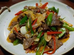 酸木瓜炒牛肉-紫滇源云南生态菜(丹凤街店)