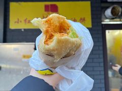 -小红车炸蛋葱油饼