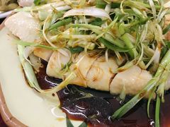 白切鸡的大葱酱油-隆都四季香饭店(碧海路店)