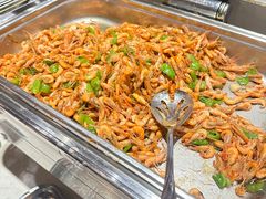 爆炒河虾-黄山西海饭店-自助餐厅