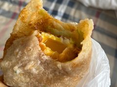 -小红车炸蛋葱油饼