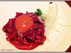 生拌黑毛牛肉-牛玄庵日式寿喜烧·料理店(新源里店)