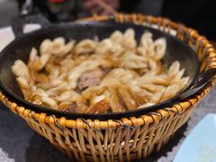 排骨豆角卷子-华盛园卷子王农家菜水库鱼