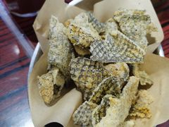 炸鱼皮-沙胆彪炭炉牛杂煲(成都玉林店)