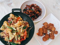 干锅有机花菜-江南村酒家