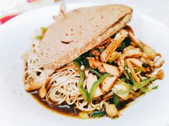 青椒干子肉丝干拌面-高邮面馆(明瓦廊店)