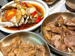 -草家酱蟹炭火烤肉店(珲春南路二店)