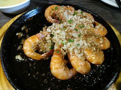 铁板蒜蓉虾-青叶202都市餐厅(迪诺水镇店)