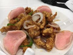 椒盐排条配虾片-老人和饭店(淮海中路店)