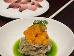 酱麻油海胆拌秋茄-杭州西子湖四季酒店·金沙厅