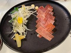 三年金钱火腿配大理手撕乳扇-泓0871臻选云南菜·味庄