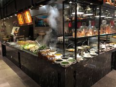 自助取餐区-美食汇海鲜自助餐厅·小龙虾烧烤(富力万达文华酒店)