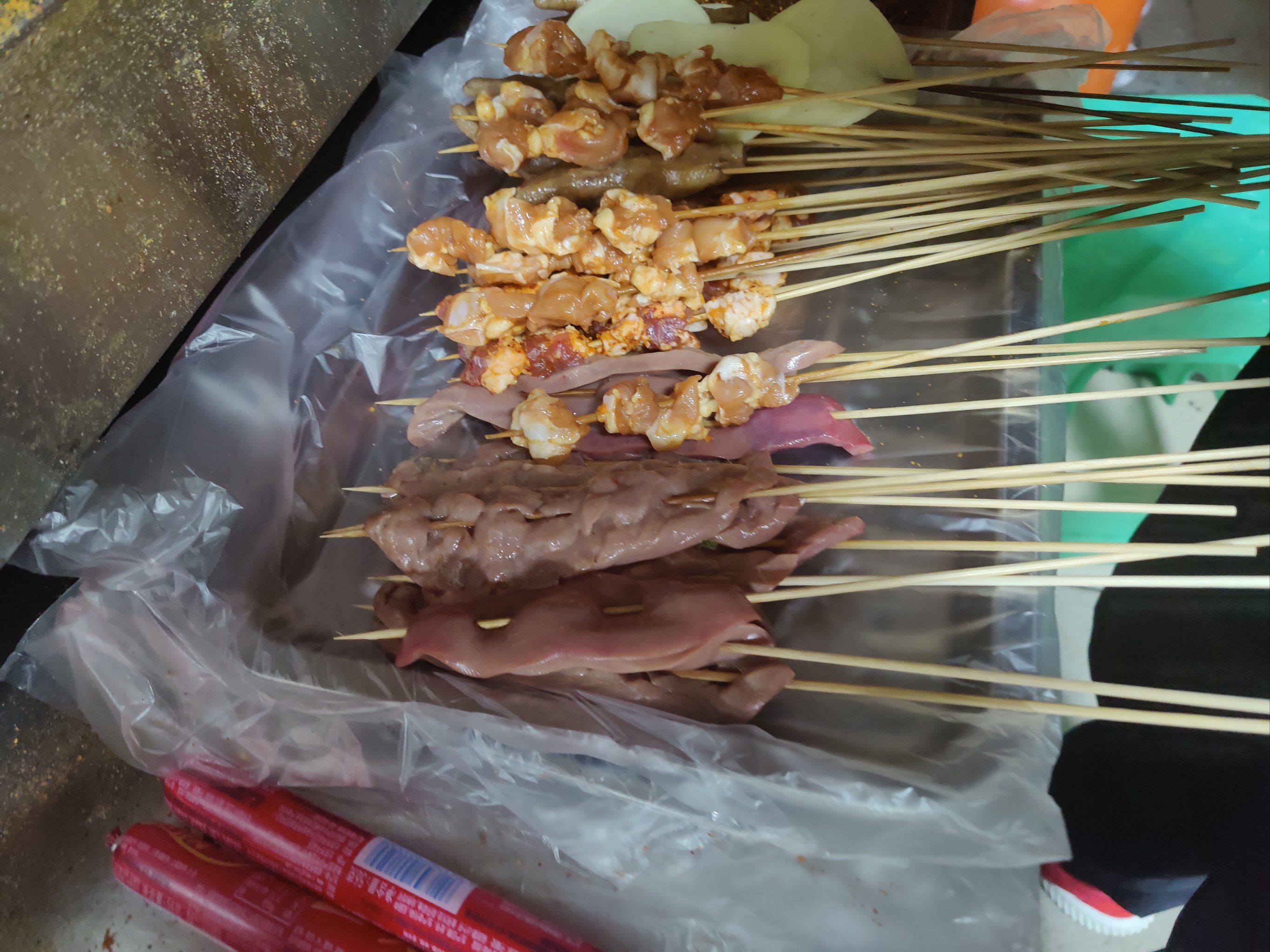 烧烤豆腐脑糍粑