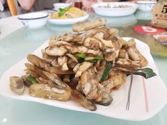 葱炒蛏子-碧海银沙海鲜餐厅(恒大海上威尼斯店)