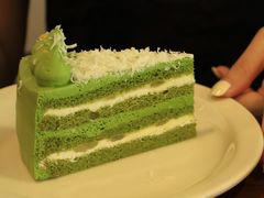 日本柚子酱佐抹茶白巧克力蛋糕-black rainbow coffee
