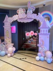 -团子宝宝宴派对百日宴生日布置策划·求婚策划·气球布置别墅民宿