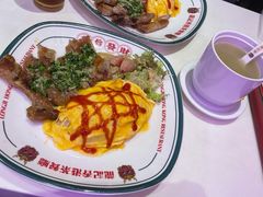 葱油猪扒滑蛋饭-龙记·香港茶餐厅(海上世界店)
