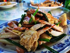 姜葱炒花蟹-七鲜渔港美食餐厅(巽寮湾海景店)
