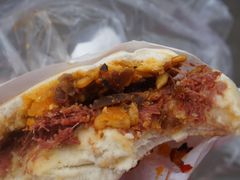 -清真马乐贝腊牛肉蛋黄菜夹馍(马蓉洒金桥店)