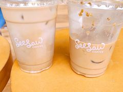 栀子花梨香拿铁-Seesaw Coffee(朝阳大悦城店)