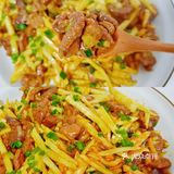 ㊙️家常下饭菜，牛肉炒笋丝，鲜香嫩滑！