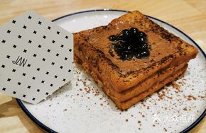 Black Pearl Toast with Custard