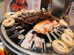 -草家酱蟹炭火烤肉店(珲春南路一店)