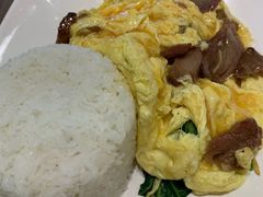 叉烧韭黄炒滑蛋饭-金利茶餐厅(中船汇店)