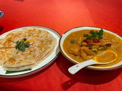 咖喱时蔬配手抓饼-若蘭慈·无国界素食料理(欢乐海岸店)