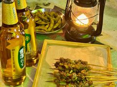 -山野的朋友露营炭火烤肉