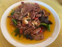 肝腰合炒-豆腐脑花