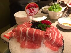 夹着脆骨的羔羊肉卷-海底捞火锅(龙湖三千集店)