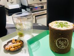 青柠薄荷气泡水-茶是一枝花泡茶店