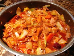 黑毛猪五花焖锅-猪啊牛呀羊啊铜盘烤肉(正大广场店)