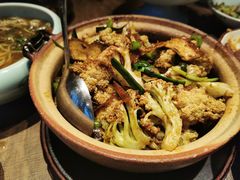 XO酱虾干花菜煲-香园茶社·金陵小灶(老门东店)