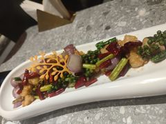 芦笋煎酿百花黑虎虾-满堂匠心川宴·私房菜(天府三街店)