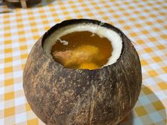 椰子炖竹丝鸡-老廣食堂(区庄店)