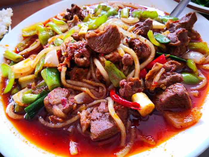 黄渠桥羊羔肉-"「辣炒羊羔肉」味道还是可以的,肉量可以的.