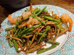茶树菇豆角虾仁-魁盛居百年鲁菜馆(县西巷店)