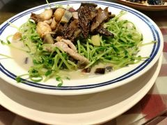 鲜羊肚菌煨豆苗-龙桥私厨·姜花菊花过桥鱼·顺德菜(容桂店)