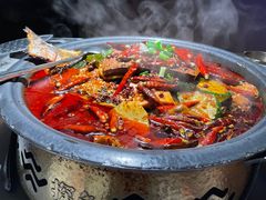 毛血旺烤鱼-探鱼·鲜青椒爽麻烤鱼(番禺万达店)