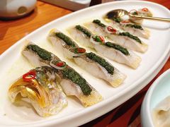 东北蕨菜蒸黄鱼-喜鼎海胆水饺(东港店)