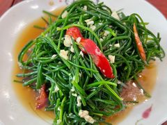 凉拌沙葱-老钟家烤羊排·敦伊阁清真餐厅胡羊焖饼