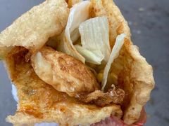 -小红车炸蛋葱油饼