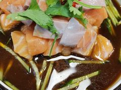 捞汁三文鱼-小郭私房菜·海肠捞饭店(学士街店)